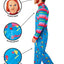 Chucky Kostuum Voor Volwassenen | Jumpsuit + Half Masker