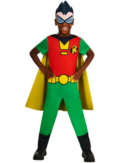 Teen Titans Go Robin Kostuum Kinderen | Jumpsuit, Cape & Masker