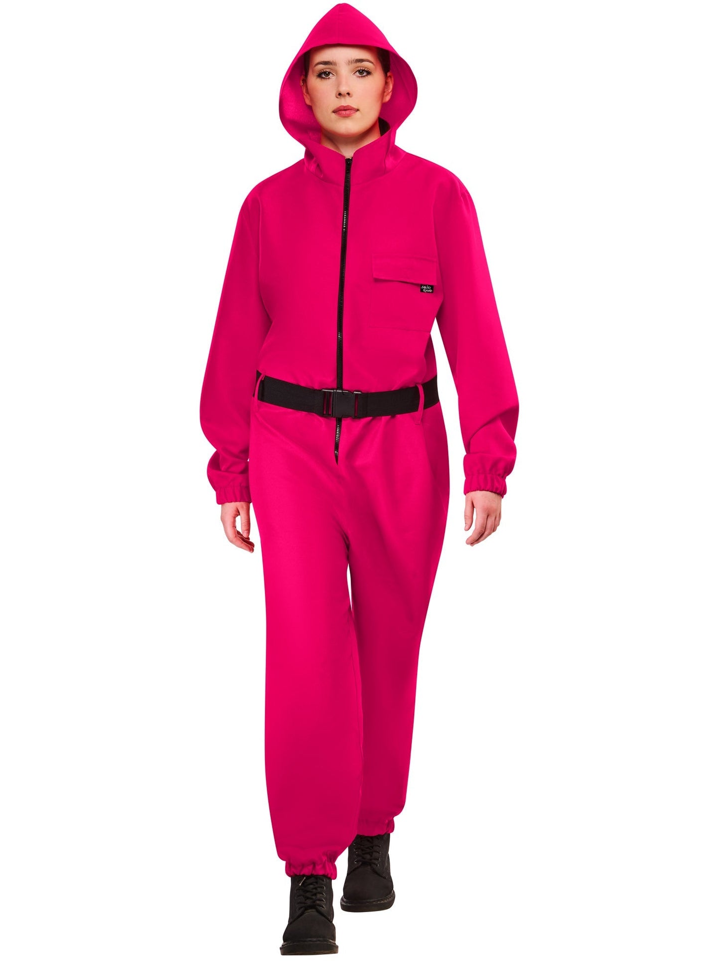Officieel Squid Game Bewakerkostuum | Jumpsuit + Riem