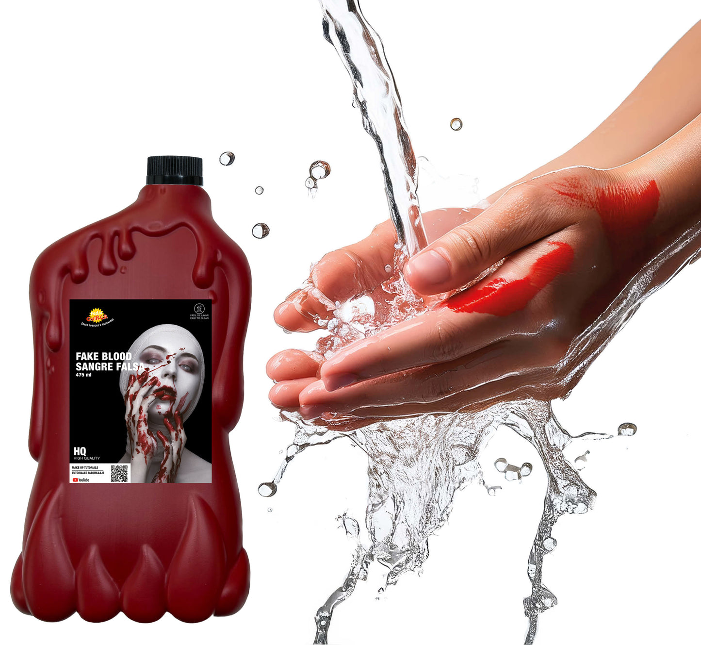 Halloween Nepbloed 475 ml – Wasbaar Fake Blood – Horror Schmink