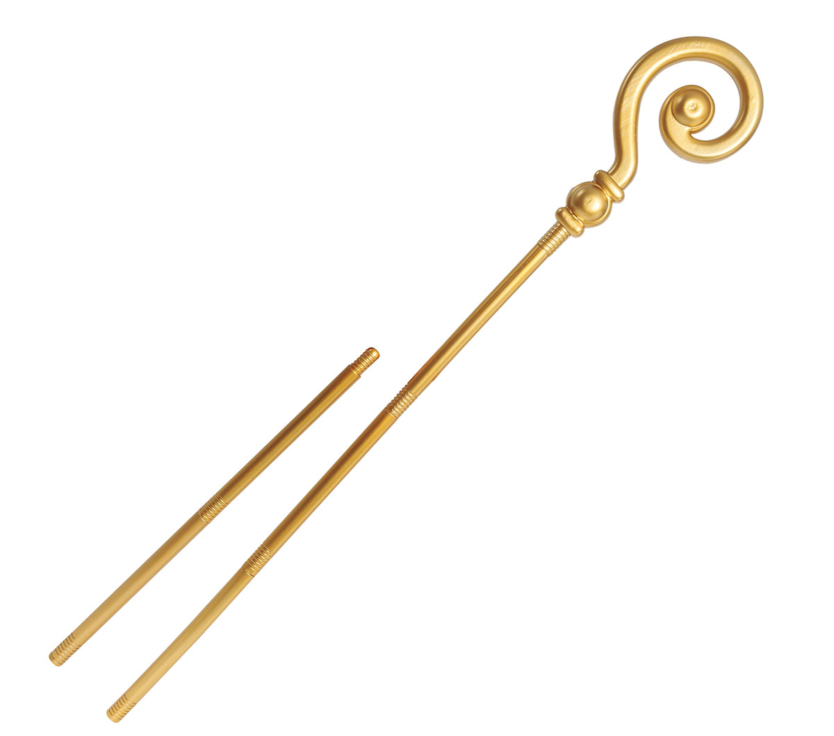 Sinterklaasstaf Goud 184 cm – Demontabele Sinterklaas Staf