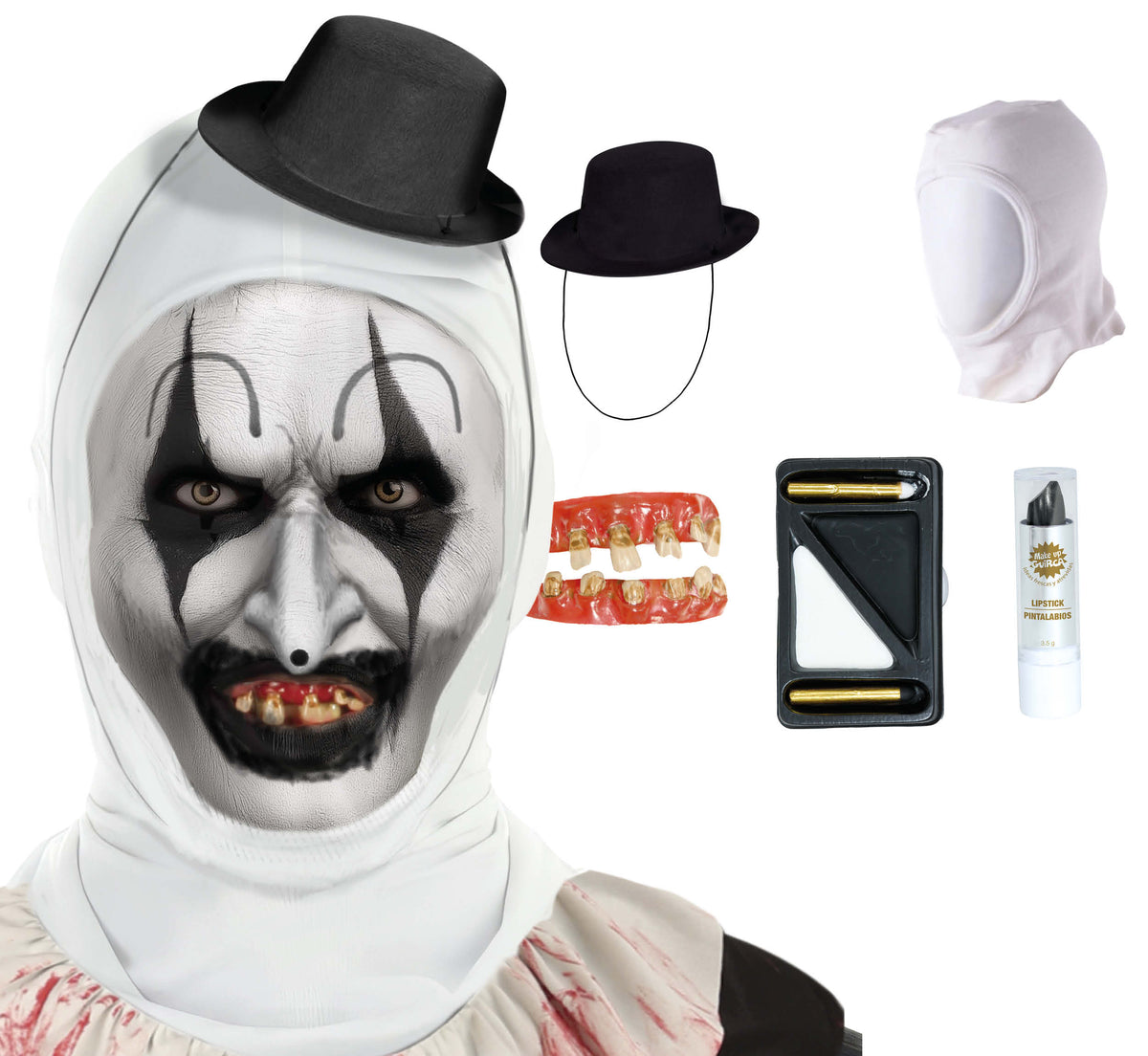Terrifying clown accessoireset