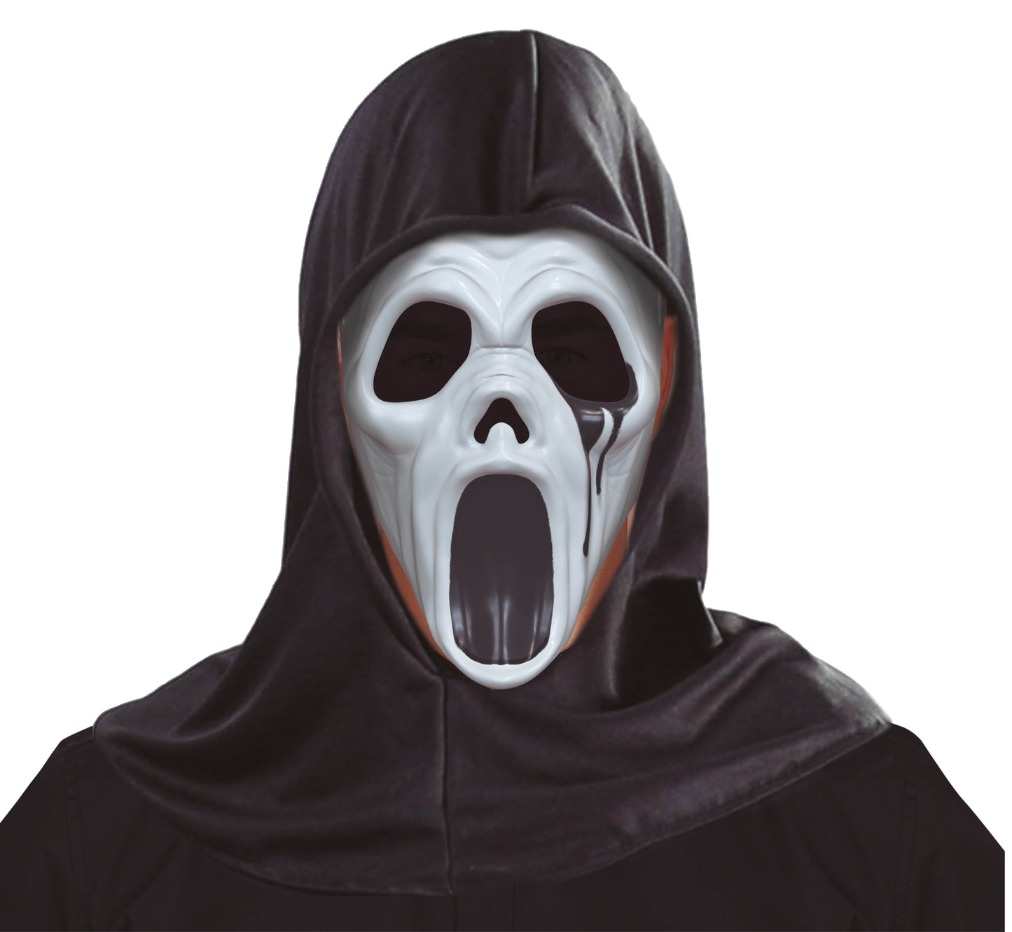Ghostface Masker met Capuchon – Scream - Halloween Horror Masker