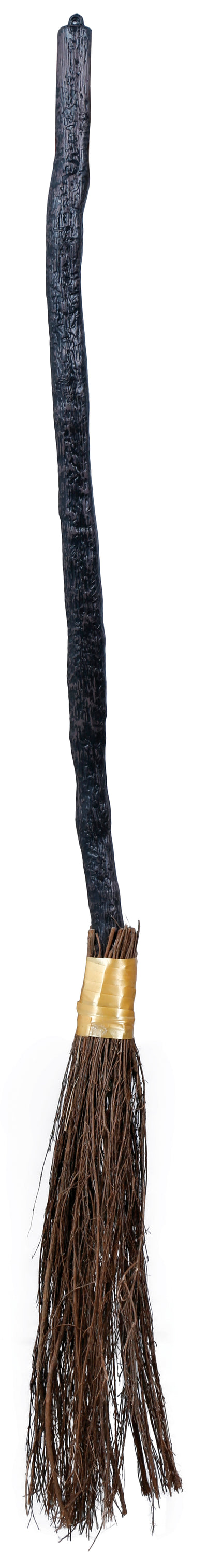 Heksenbezem 90 cm – Halloween Accessoire voor Heks Kostuum