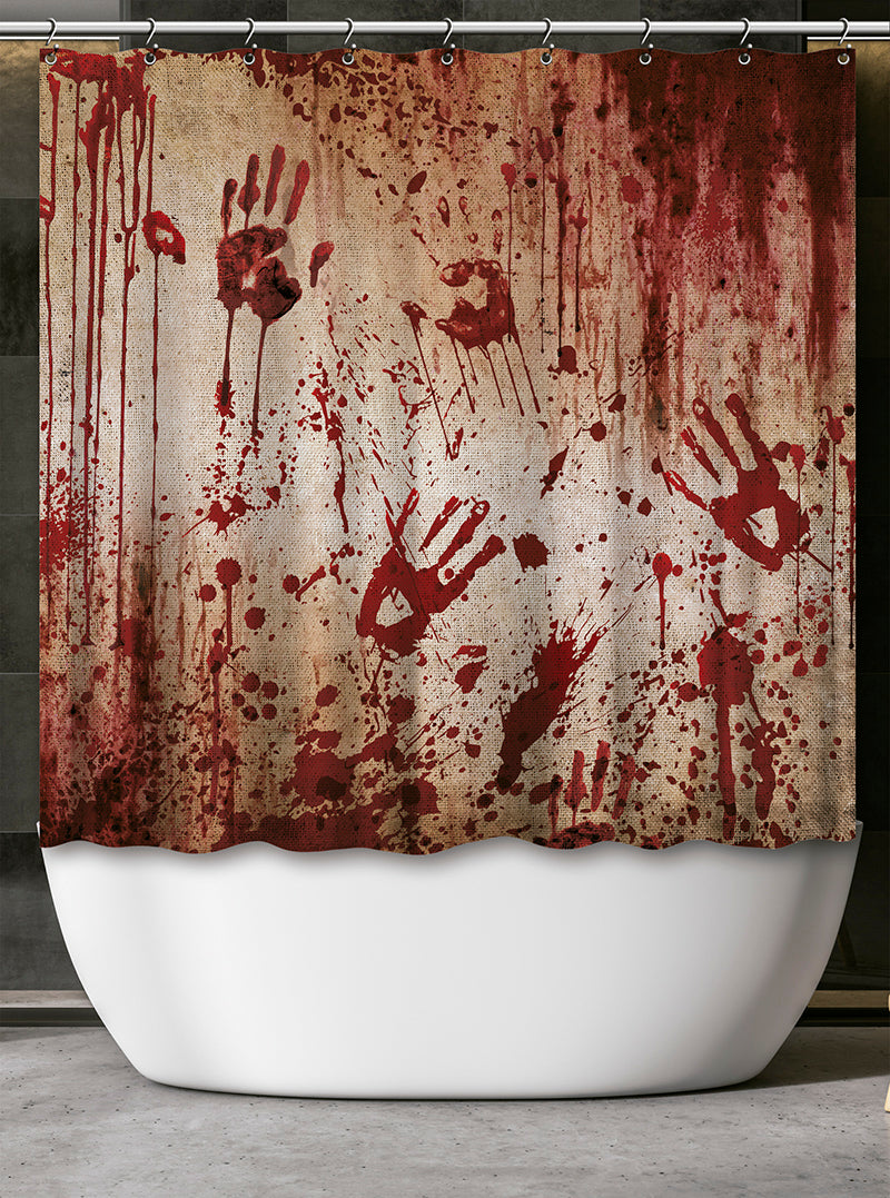 Halloween Bloederig Douchegordijn – 200 x 180 cm | Bloody Shower Curtain
