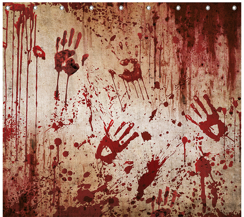 Halloween Bloederig Douchegordijn – 200 x 180 cm | Bloody Shower Curtain