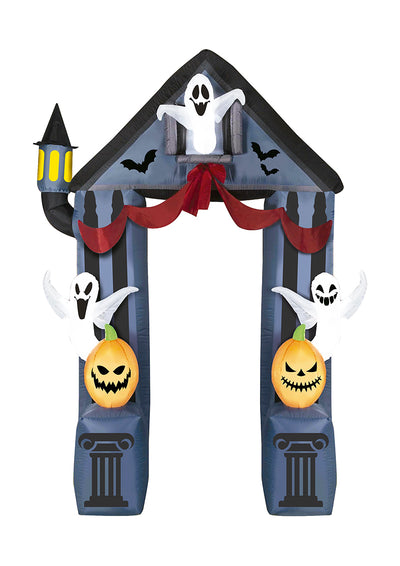 Opblaasbare Halloween Boog met Spoken & Pompoenen – 240 x 200 cm