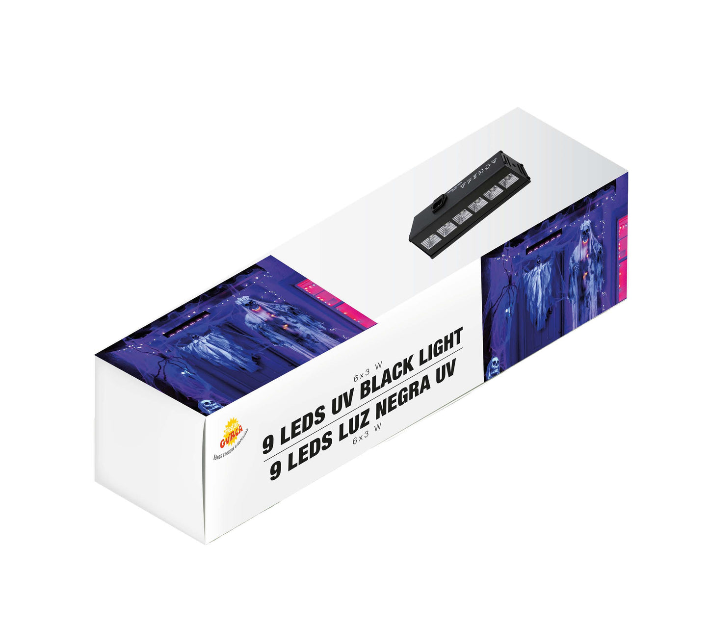 UV Blacklight 9 LED – 27W | UV Lamp voor Halloween & Feest