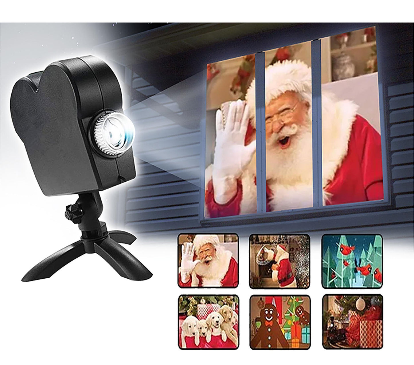 LED Raamprojector voor Halloween & Kerst – korte films op je raam