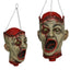 Halloween Afgehakt Zombiehoofd aan Kettingen – Latex 27 cm