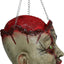 Halloween Afgehakt Zombiehoofd aan Kettingen – Latex 27 cm