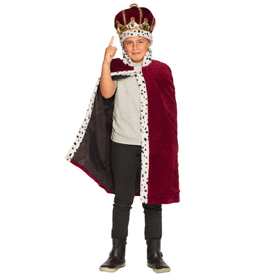 Set Majestätskind (Hut und Königsmantel 90 cm)