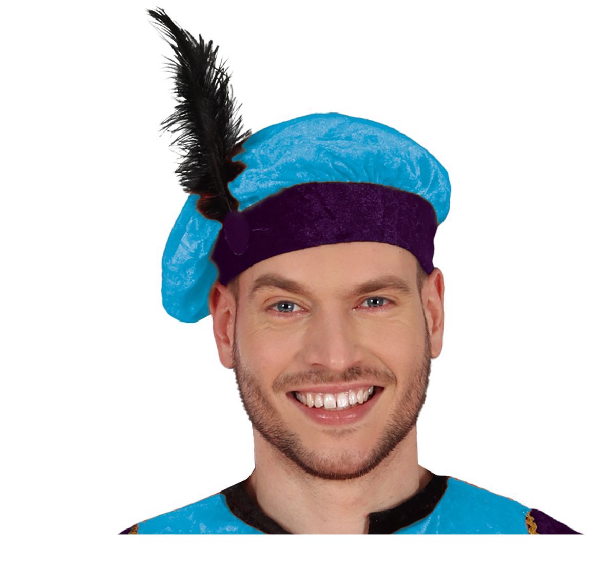 Pietenpak Heren Lichtblauw/Paars – Jasje, Broek & Muts