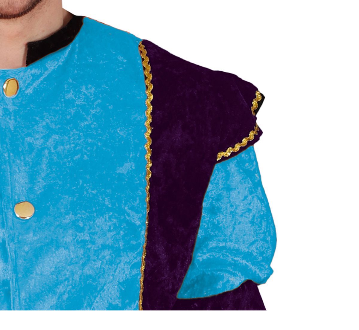 Pietenpak Heren Lichtblauw/Paars – Jasje, Broek & Muts