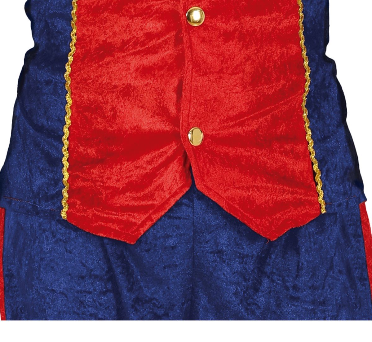 Pietenpak Heren Rood/Blauw – Klassiek Kostuum met Muts, Jasje & Broek