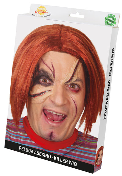 Chucky Pruik Volwassenen – Killer Doll Halloween Pruik