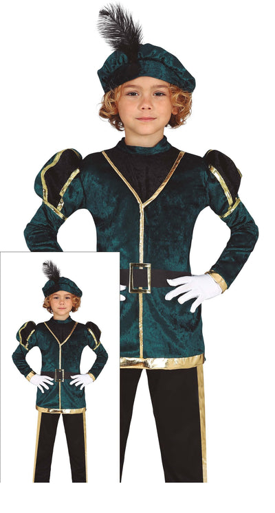 Pietenpak Kind Groen/Goud – Complete Set met T-Shirt, Broek, Muts & Riem