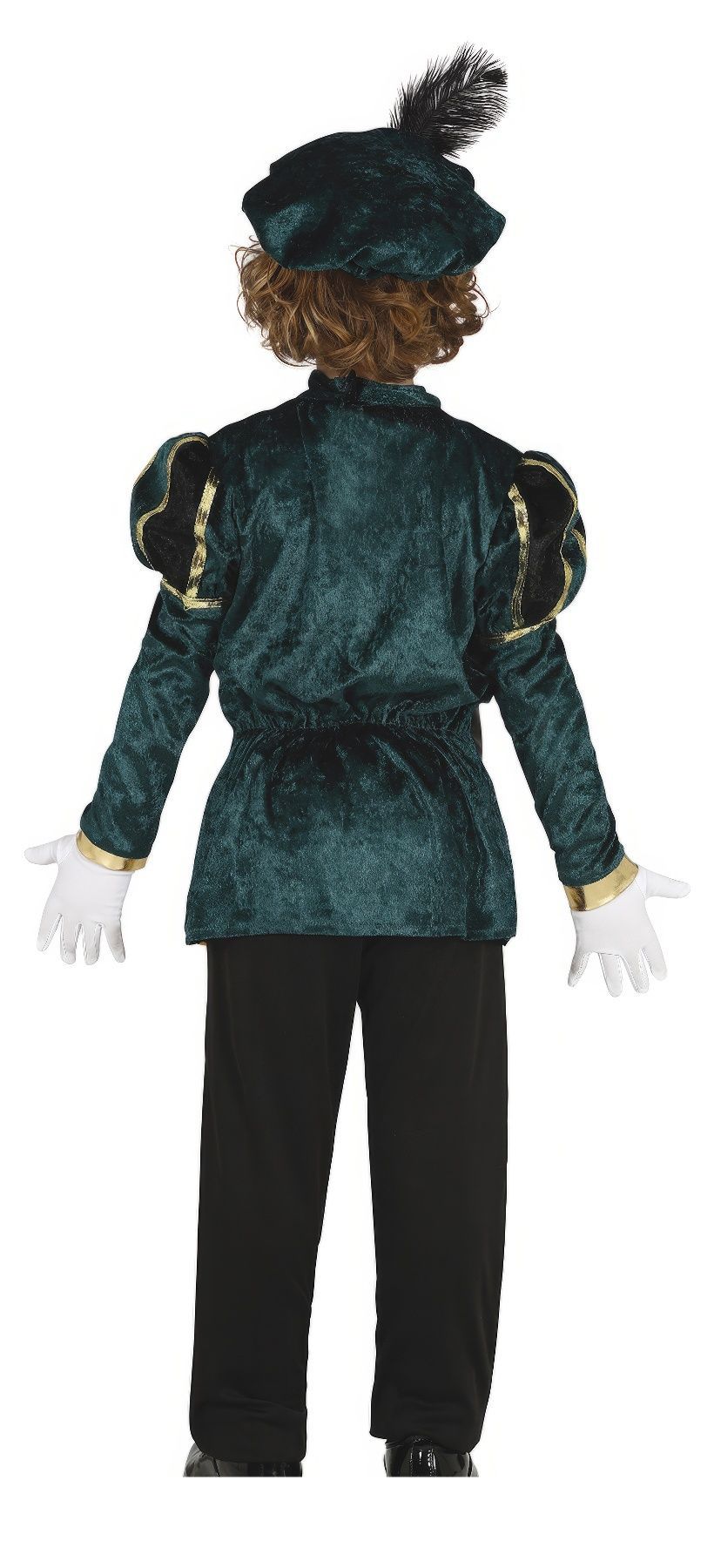 Pietenpak Kind Groen/Goud – Complete Set met T-Shirt, Broek, Muts & Riem