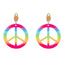Set Hippie de luxe (hoofdband, partybril, oorbellen en ketting)