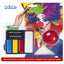 Make-up kit Clown (clownsneus, make-up, spons en penseel)