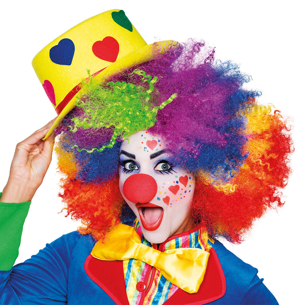 Make-up kit Clown (clownsneus, make-up, spons en penseel)