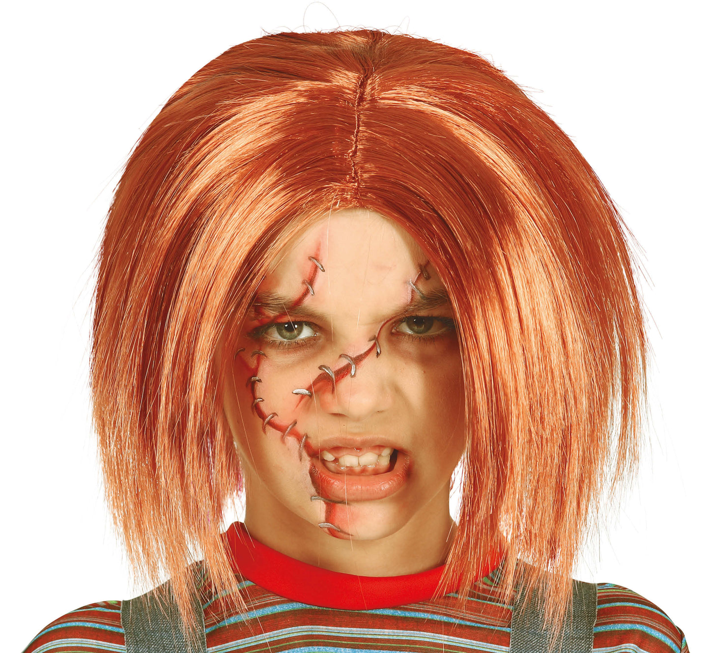 Chucky Pruik Kind | Killer Doll | Halloween Horror Pruik