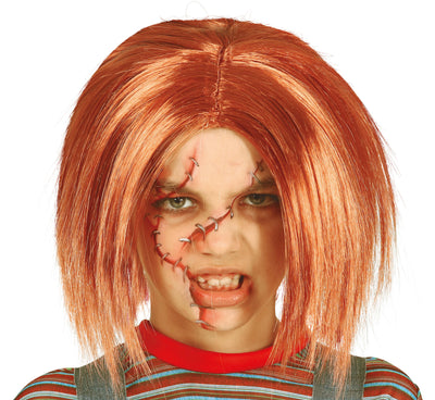Chucky Pruik Kind | Killer Doll | Halloween Horror Pruik