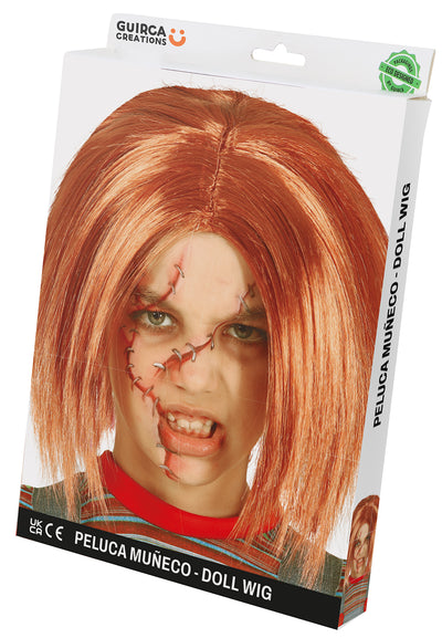 Chucky Pruik Kind | Killer Doll | Halloween Horror Pruik