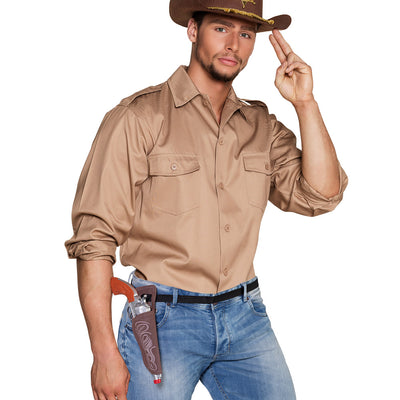 Set Cowboy (speelgoed pistool 30 cm, riem 120 cm en holster)