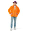 Orange Fluffy Jacket | Koningsdag Statement Jacket Heren