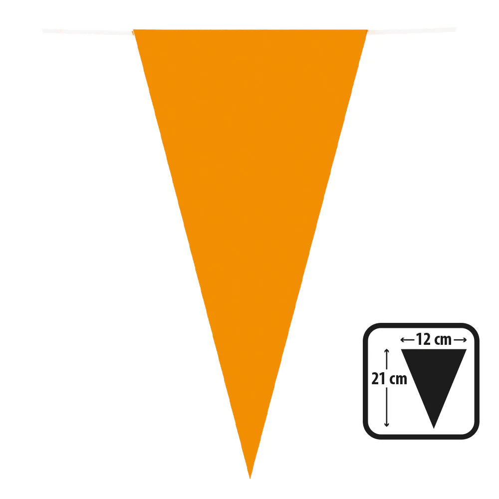 Oranje Vlaggenlijn | Papier | 10 Meter Feest