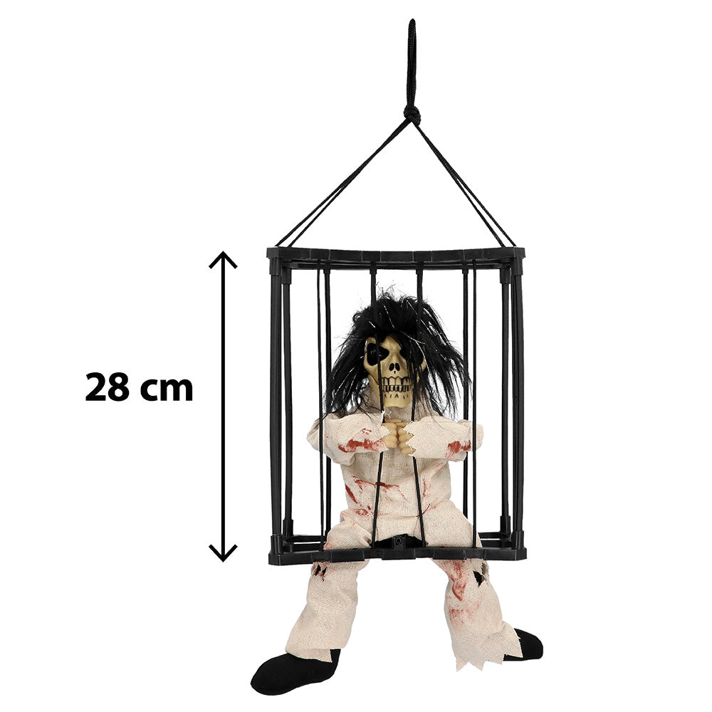 Halloween Hangdecoratie Jail House Ghost – licht, geluid & beweging
