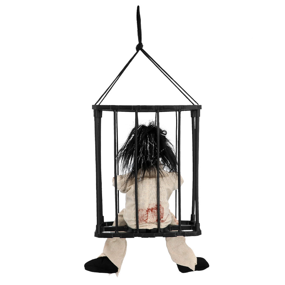 Halloween Hangdecoratie Jail House Ghost – licht, geluid & beweging