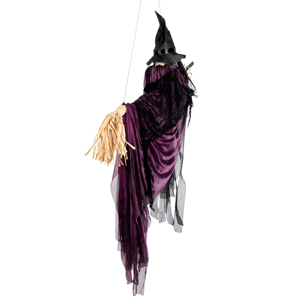 Hängedeko Fliegende Hexe - 115 cm Halloween Deko