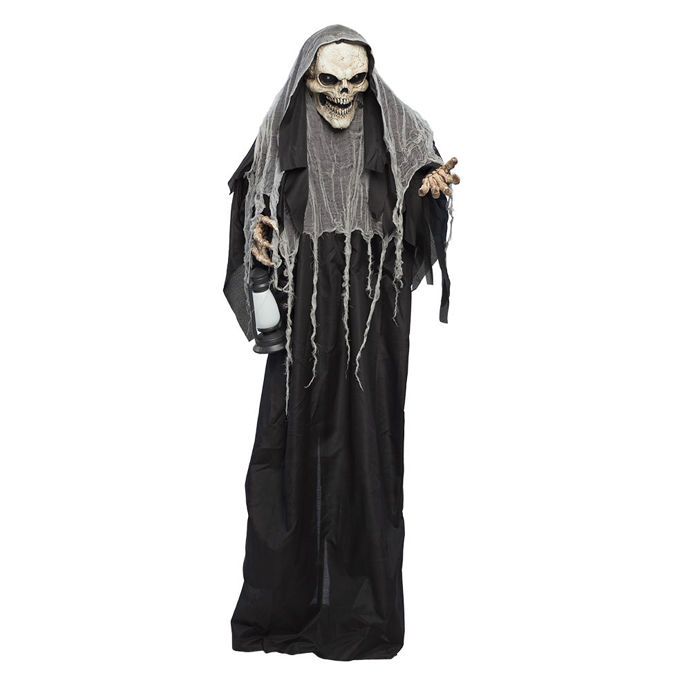 Halloween Decoratie Shining Reaper 180 cm – bewegend met licht & geluid