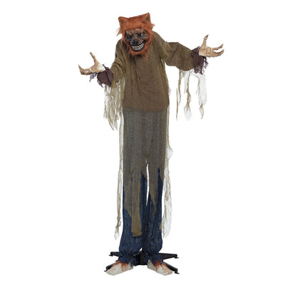 Standdeko Böser Wolf – 160 cm mit Licht, Sound und Bewegung