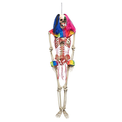 Hängedeko Zirkusskelett - 160 cm Halloween Clownskelett