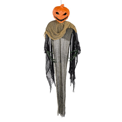 Hangdecoratie Dark Pumpkin – 158 cm met Licht en Geluidsensor