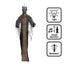 Hangdecoratie Dead Fred – 180 cm met Licht, Geluid en Geluidsensor
