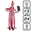 Staande Decoratie Clown Chuckles – 170 cm met Licht, Geluid en Beweging
