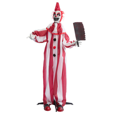 Standdeko Clown Chuckles – 170 cm mit Licht, Sound und Bewegung