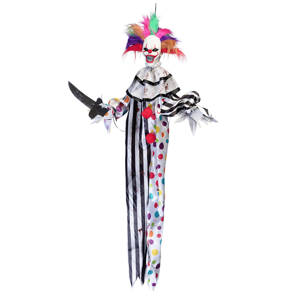 Hangdecoratie Hungry Clown – 120 cm met Licht, Geluid en Beweging