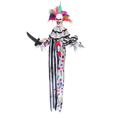 Hängedeko Hungriger Clown – 120 cm mit Licht, Sound und Bewegung