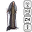 Interactieve Heks Halloween Decoratie – 160 cm met Licht, Geluid en Beweging