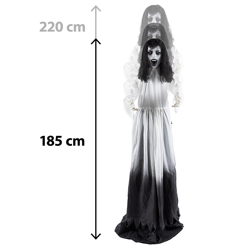 Halloween Decoratie Ghost Widow 185-225 cm | Bewegende Pop-Up