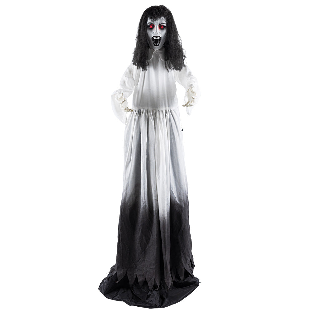 Halloween Decoratie Ghost Widow 185-225 cm | Bewegende Pop-Up