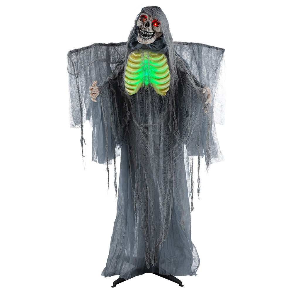 Halloween Decoratie Magere Hein Crypt Keeper 170 cm | Licht, Geluid & Beweging