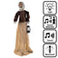 Halloween Heks Decoratie Lantern Witch 165 cm – met licht, geluid & beweging