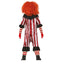Halloween-Kostüm Kinderclown Rot/Weiß