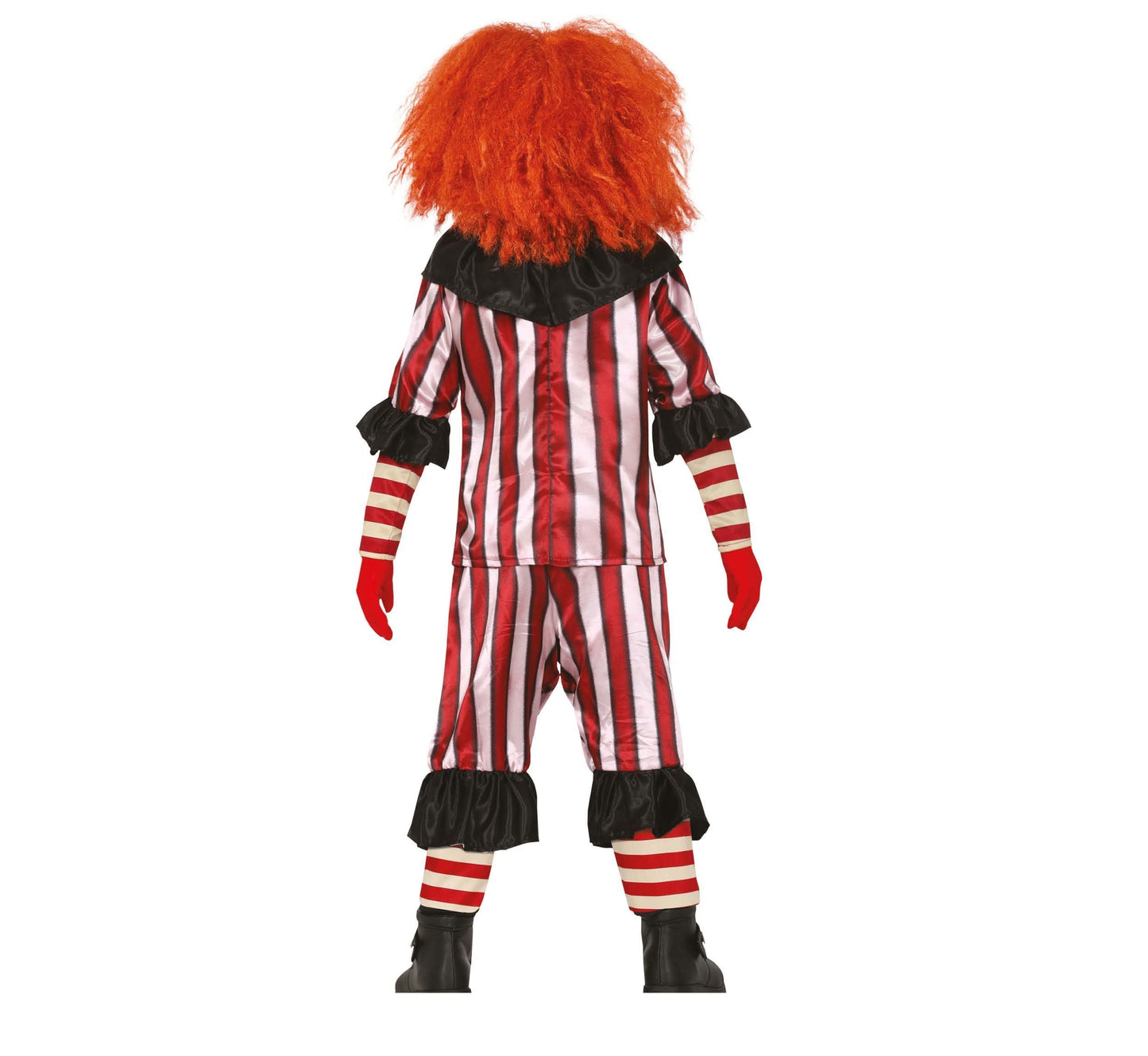 Halloween-Kostüm Kinderclown Rot/Weiß